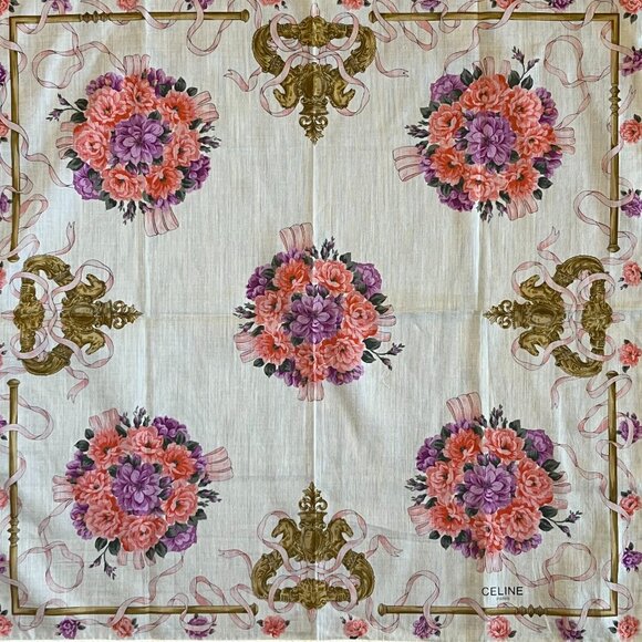 Celine Cotton Scarf / Handkerchief - Picture 1 of 3